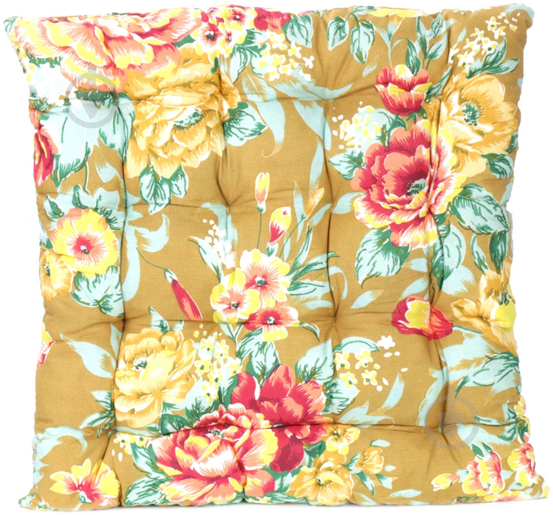 Подушка на стул стеганая 37x37x5 см - фото 1