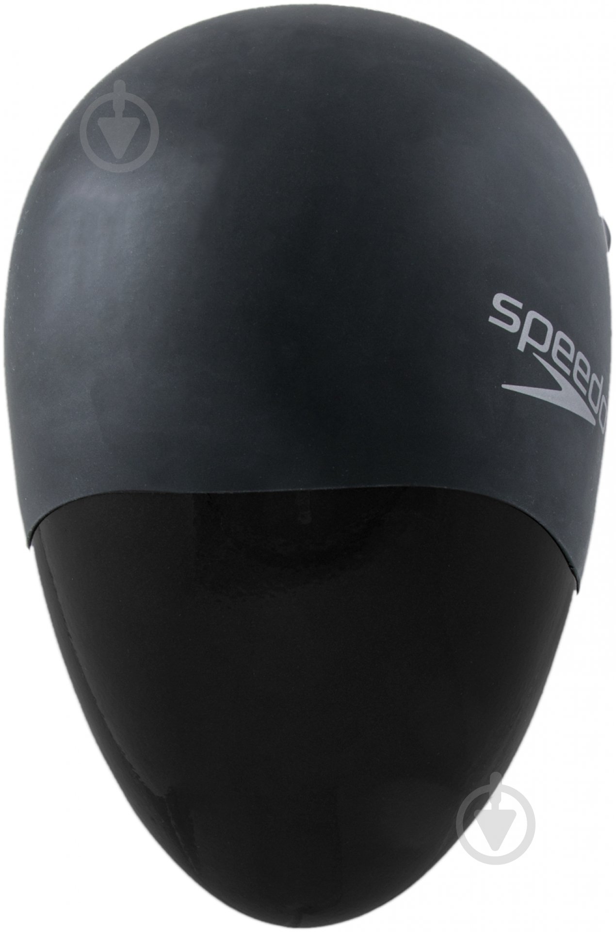 Шапочка для плавания Speedo Plain Moulded Silicone Cap 8-709849097 one size черный - фото 1