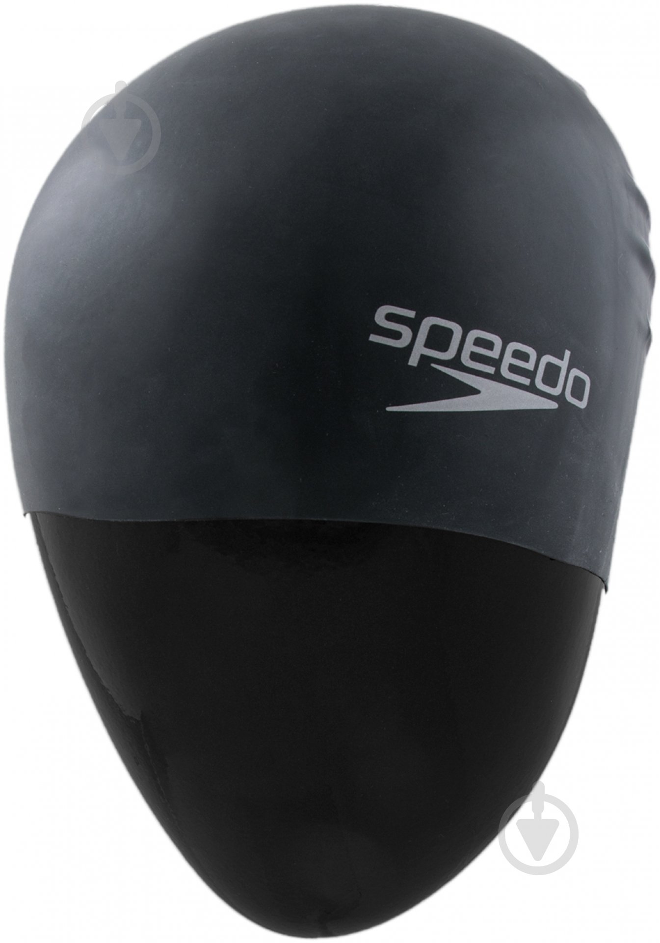 Шапочка для плавания Speedo Plain Moulded Silicone Cap 8-709849097 one size черный - фото 2