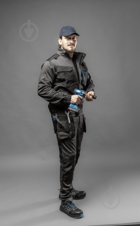 Куртка рабочая HOEGERT WURNITZ р. L HT5K814 темно-серый - фото 4 Куртка рабочая HOEGERT WURNITZ р. L HT5K814 темно-серый - фото 4