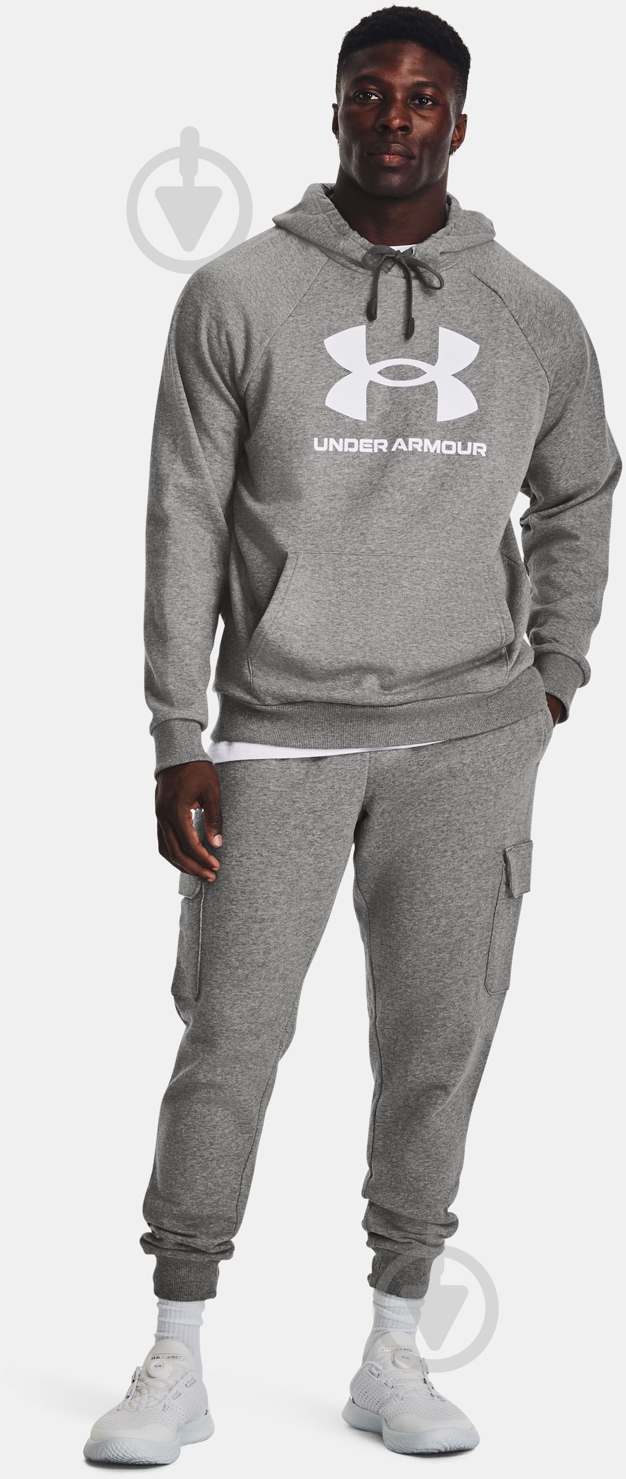 Джемпер Under Armour UA RIVAL FLEECE LOGO HD 1379758-025 р.2XL серый - фото 3