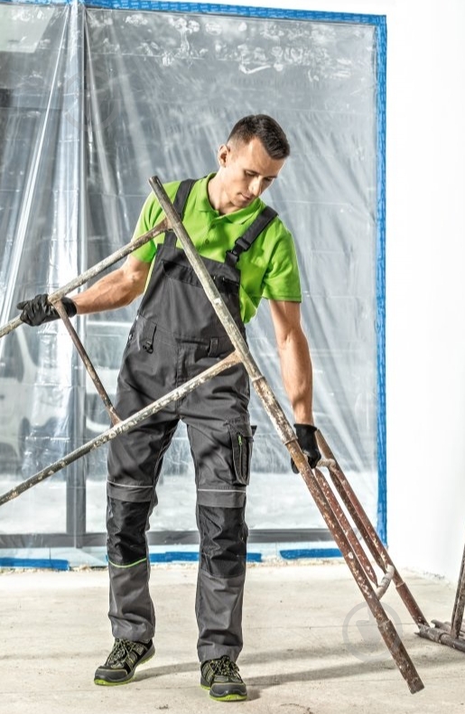 Полукомбинезон рабочий HOEGERT LEMBERG р. S HT5K801 темно-серый - фото 3 Полукомбинезон рабочий HOEGERT LEMBERG р. S HT5K801 темно-серый - фото 3