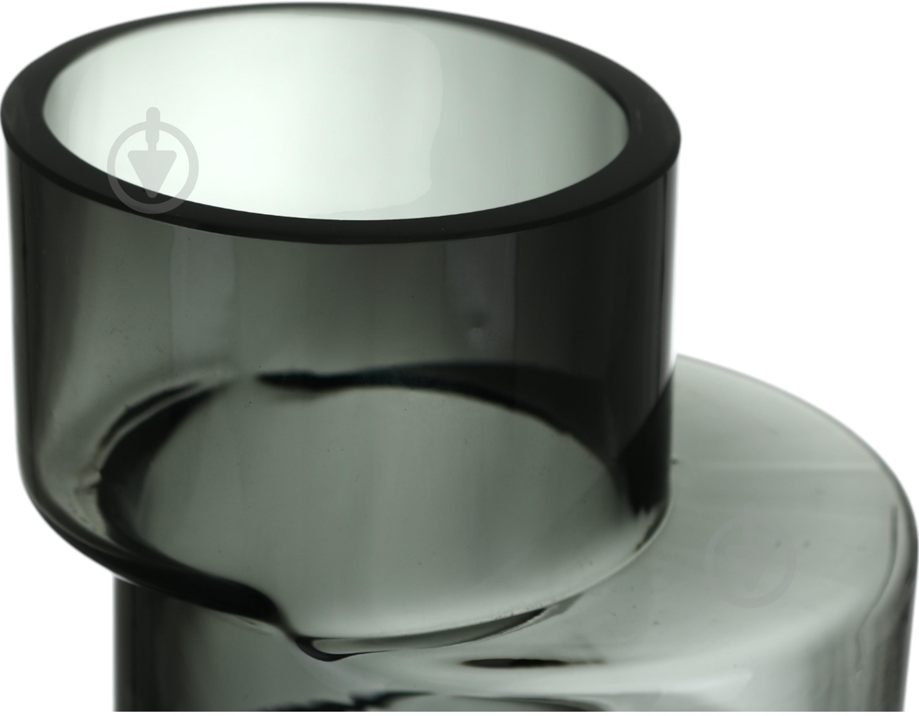 Ваза скляна Wrzesniak Glassworks Meleta 35 см чорна 17-11016 - фото 3