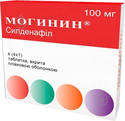 Могинин в/плів. обол. по 100 мг №1 таблетки 100 мг - фото 1