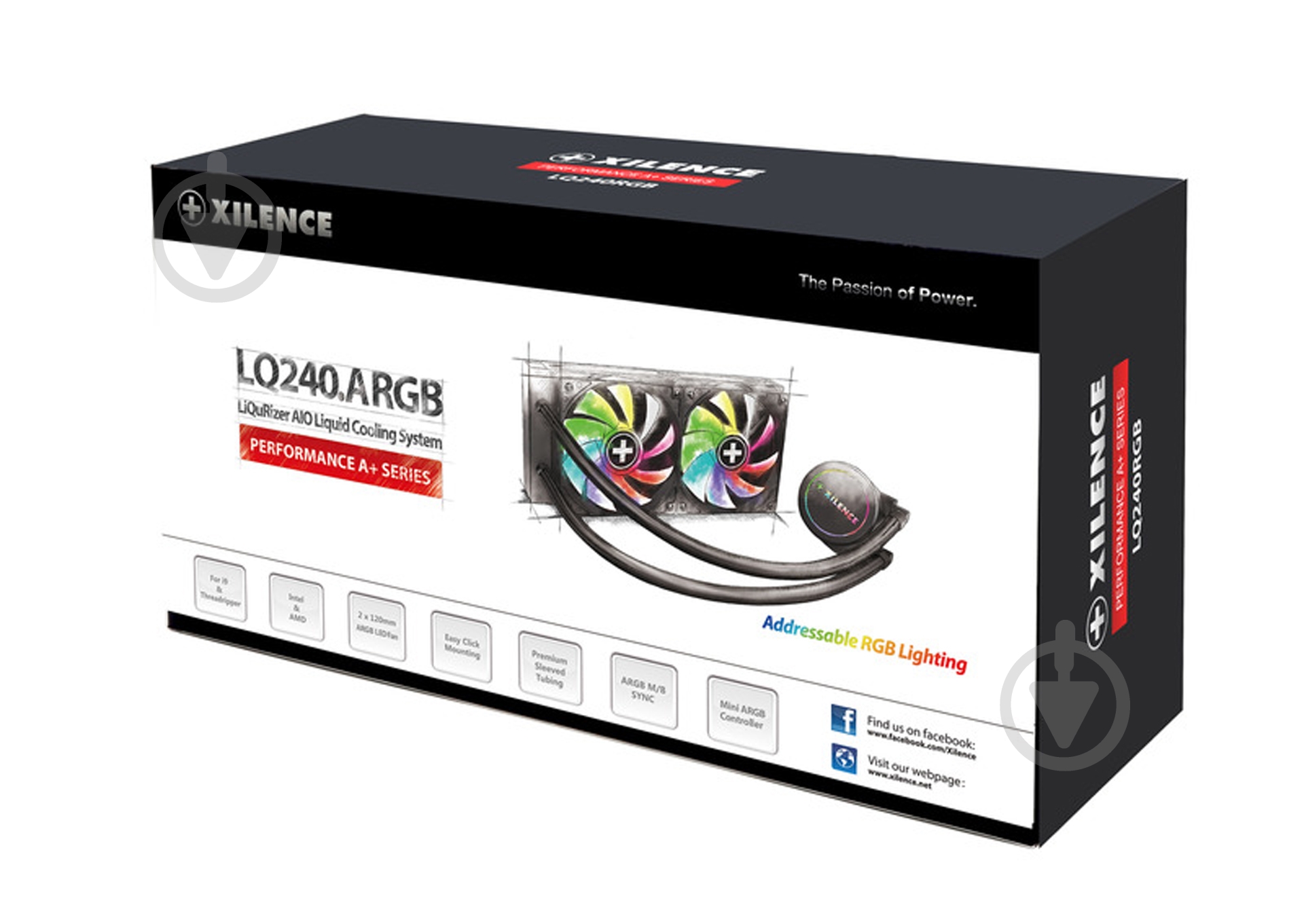 Процессорный кулер Xilence LiQuRizer 240 ARGB (XC977) - фото 3 Процессорный кулер Xilence LiQuRizer 240 ARGB (XC977) - фото 3