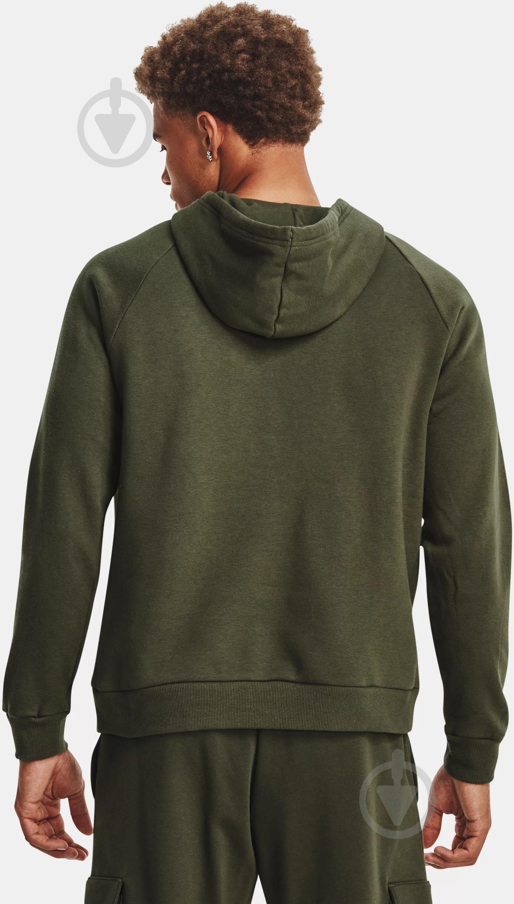 Джемпер Under Armour UA RIVAL FLEECE LOGO HD 1379758-390 р.S-M зеленый - фото 2