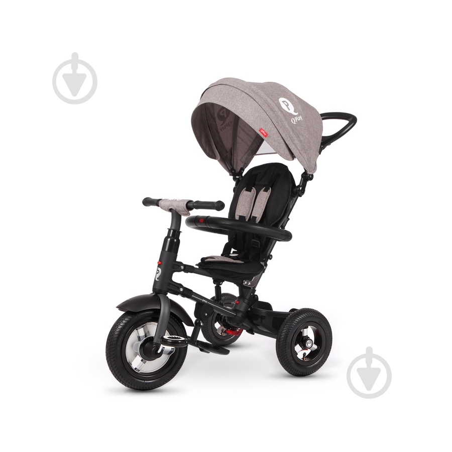 Велосипед-коляска Qplay Rito Air серый S380-2Grey - фото 1