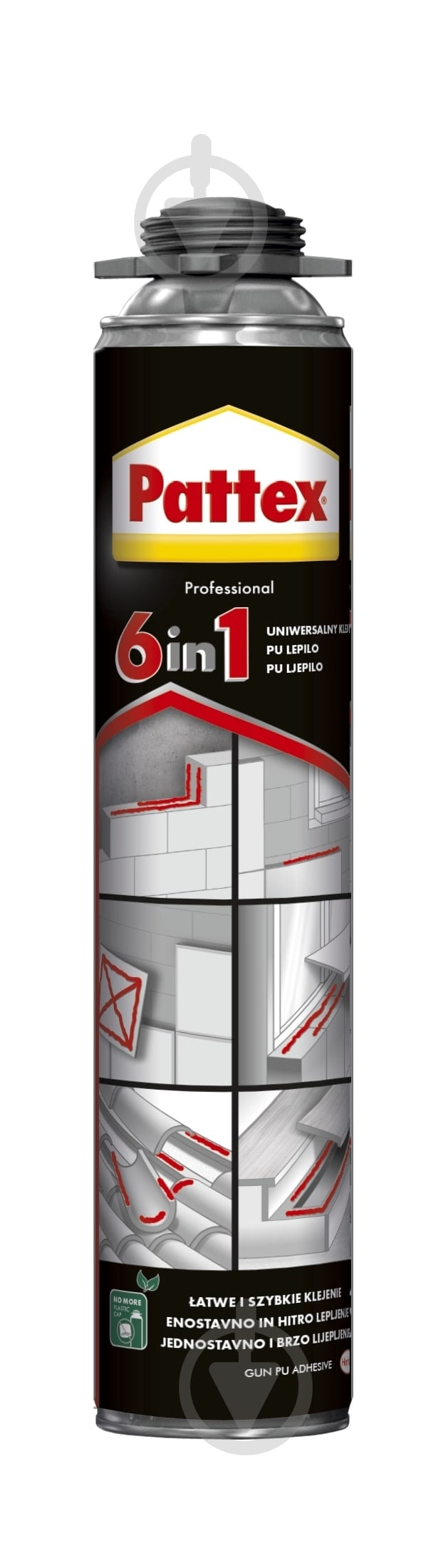 Піна-клей Pattex Pattex 6 в 1 PRO (професійна) 750 мл - фото 1