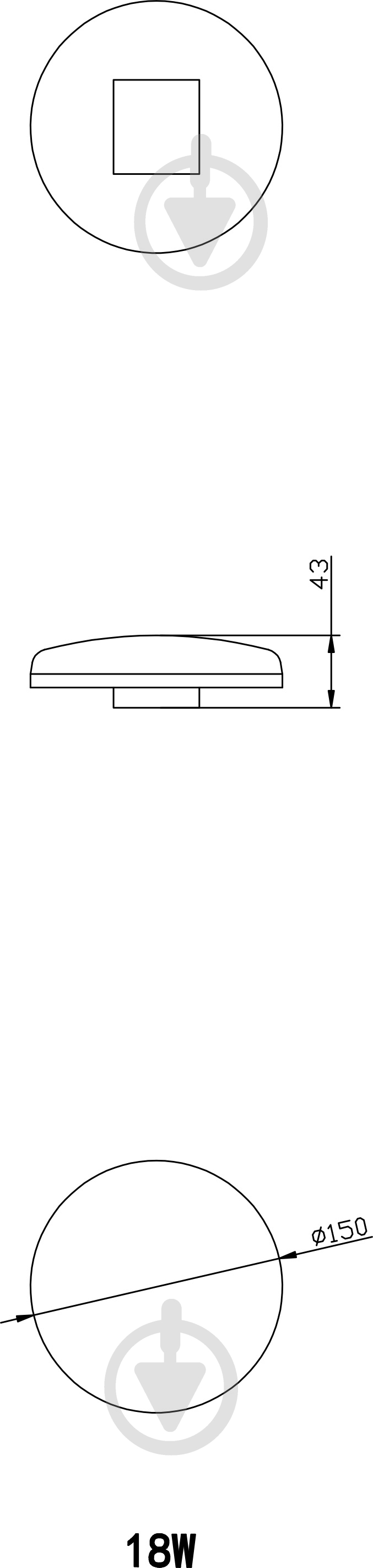 Светильник светодиодный Expert OS-C18-150 18 Вт белый 6000 К - фото 6 Светильник светодиодный Expert OS-C18-150 18 Вт белый 6000 К - фото 6