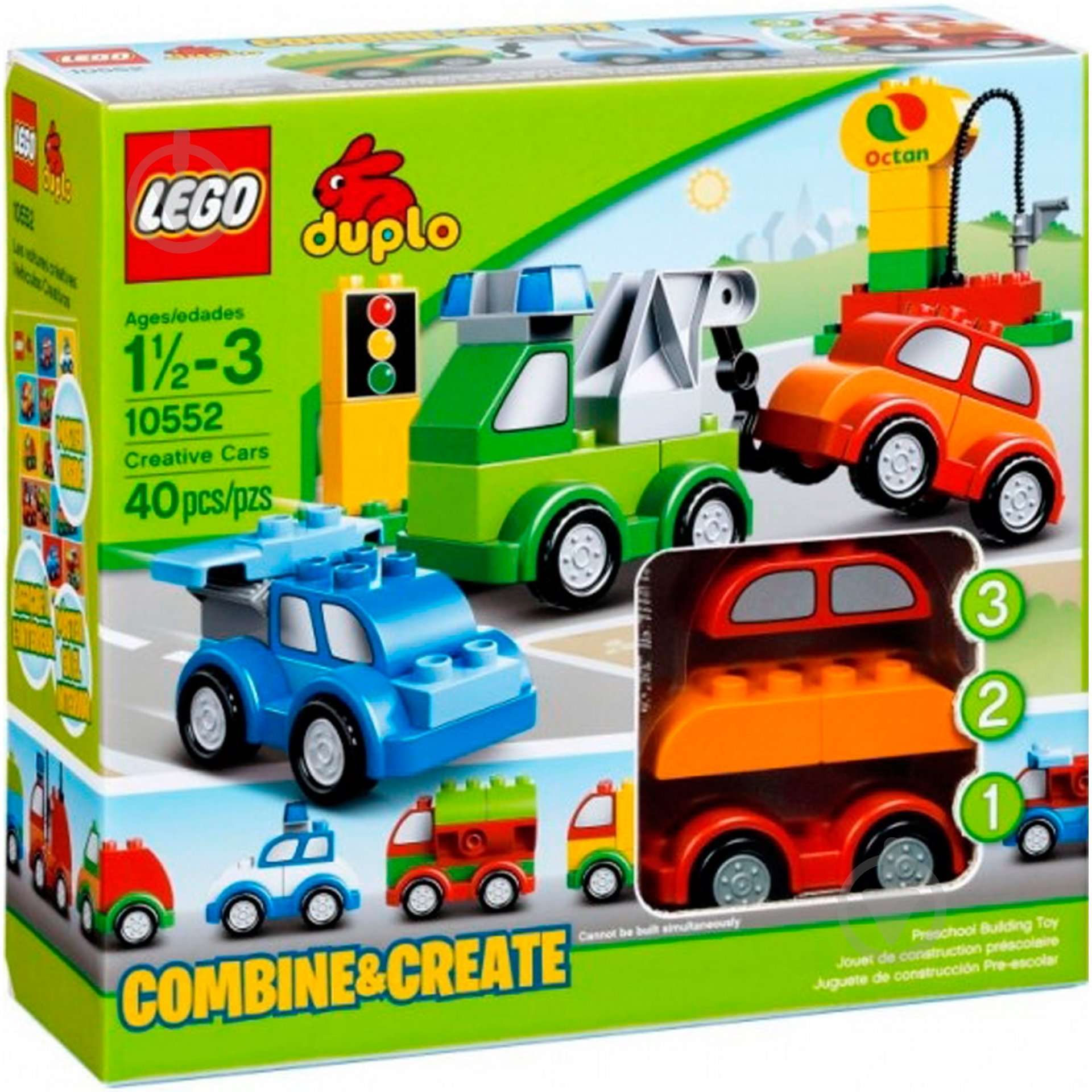 Конструктор LEGO DUPLO Машинки-трансформери 10552 - фото 1 Конструктор LEGO DUPLO Машинки-трансформери 10552 - фото 1