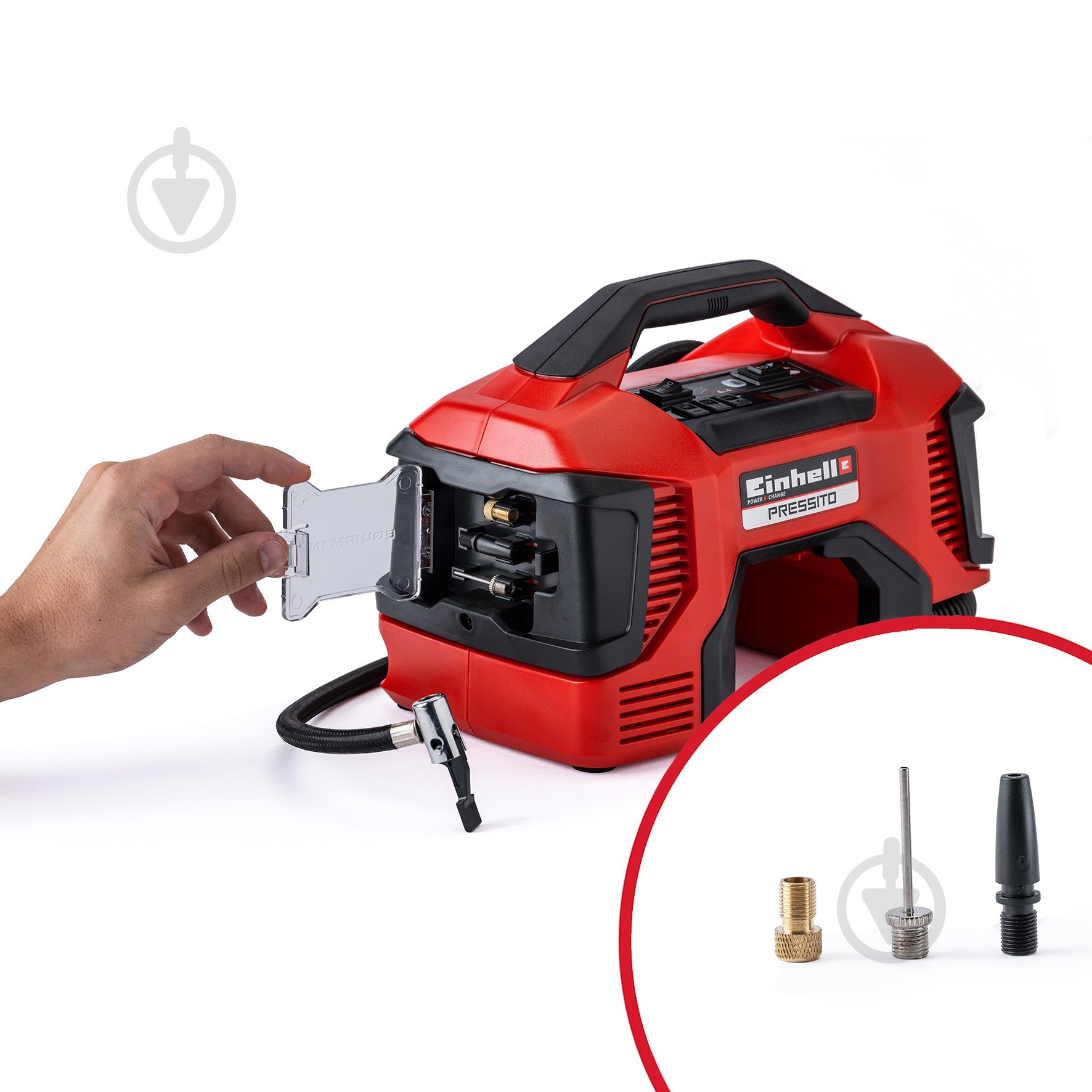 Компресор автомобільний Einhell X-Change PRESSITO - фото 7