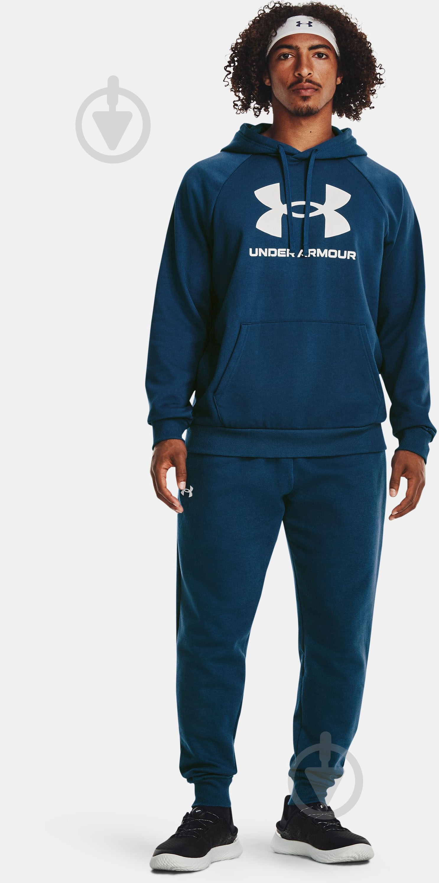 Джемпер Under Armour UA RIVAL FLEECE LOGO HD 1379758-426 р.M голубой - фото 3