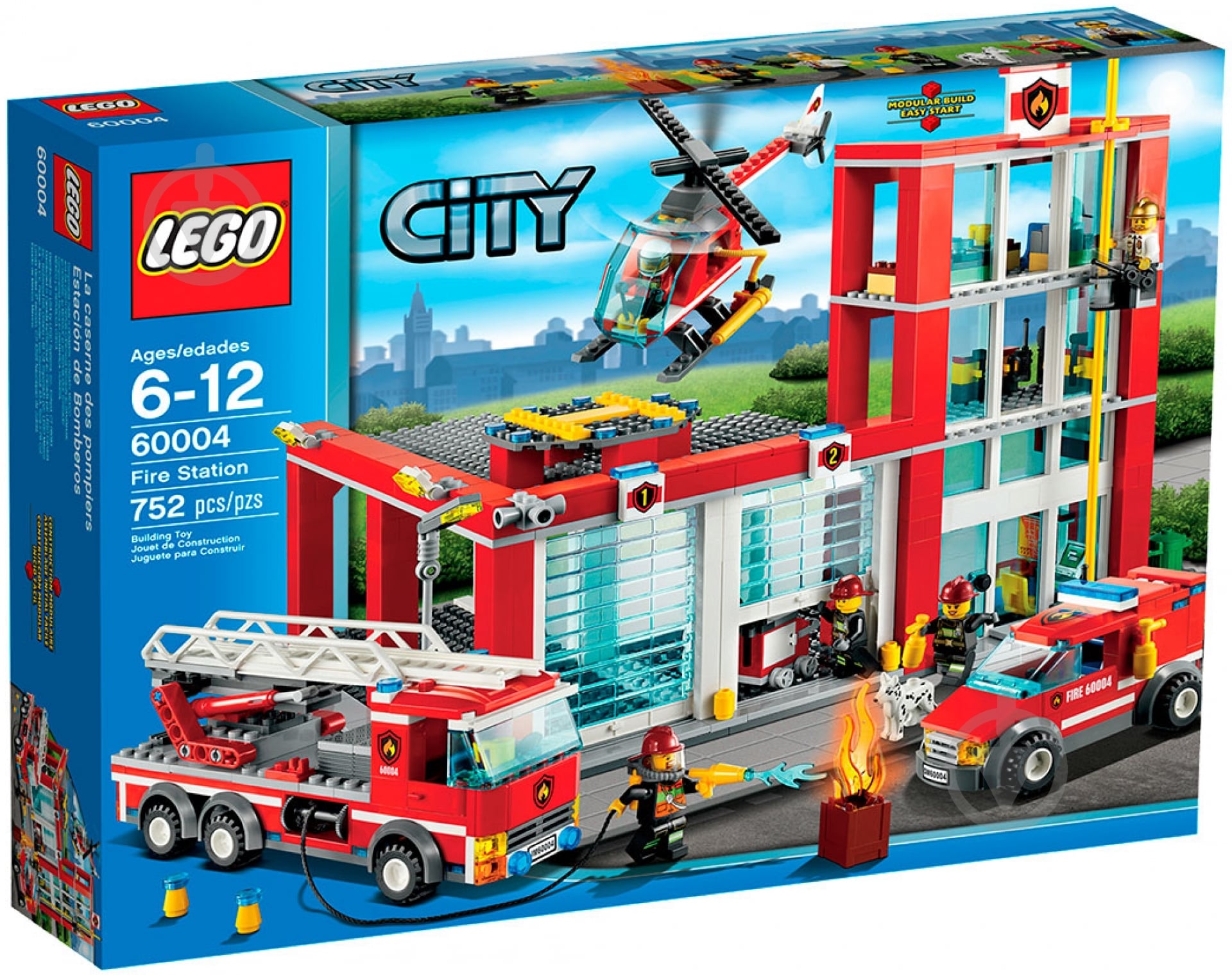 ᐉ Конструктор LEGO City Пожарная часть 60004 • Купить в Киеве