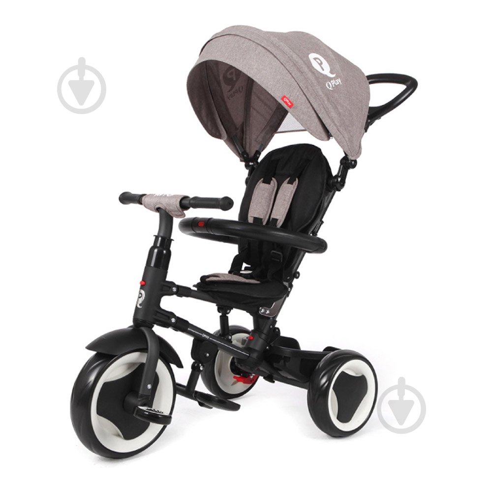 Велосипед-коляска Qplay Rito EVA серый S380-7Grey - фото 1