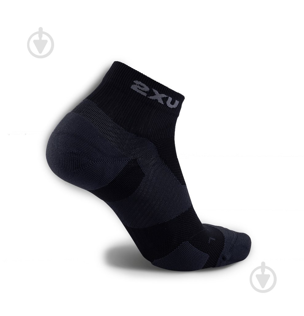 Шкарпетки 2XU VECTR CUSHION 1/4 CREW SOCKS UA5048e_BLK/TTM р.L чорний - фото 2 Шкарпетки 2XU VECTR CUSHION 1/4 CREW SOCKS UA5048e_BLK/TTM р.L чорний - фото 2