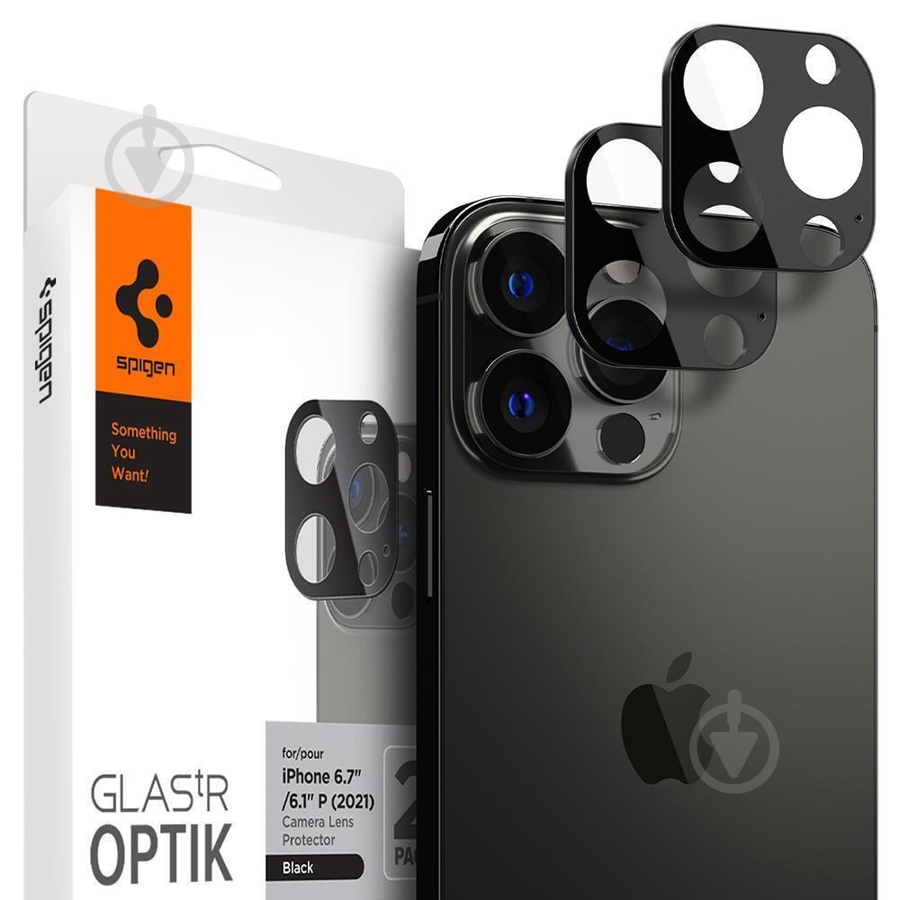 Защитное стекло Spigen для Apple Iphone 13 Pro Max/13 Pro (AGL03381) - фото 1 Защитное стекло Spigen для Apple Iphone 13 Pro Max/13 Pro (AGL03381) - фото 1