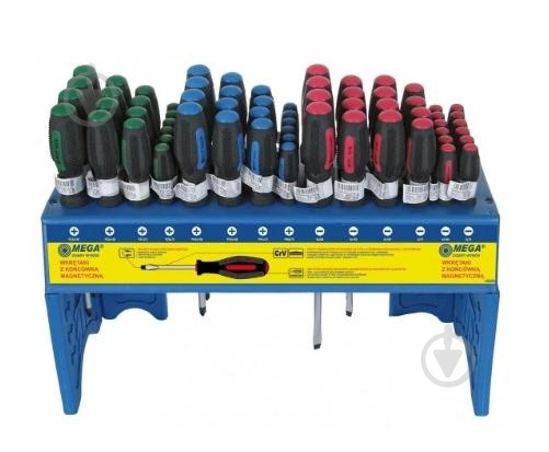 Набор отверток Mega 126 шт. + стенд MEGA (10050) - фото 1 Набор отверток Mega 126 шт. + стенд MEGA (10050) - фото 1