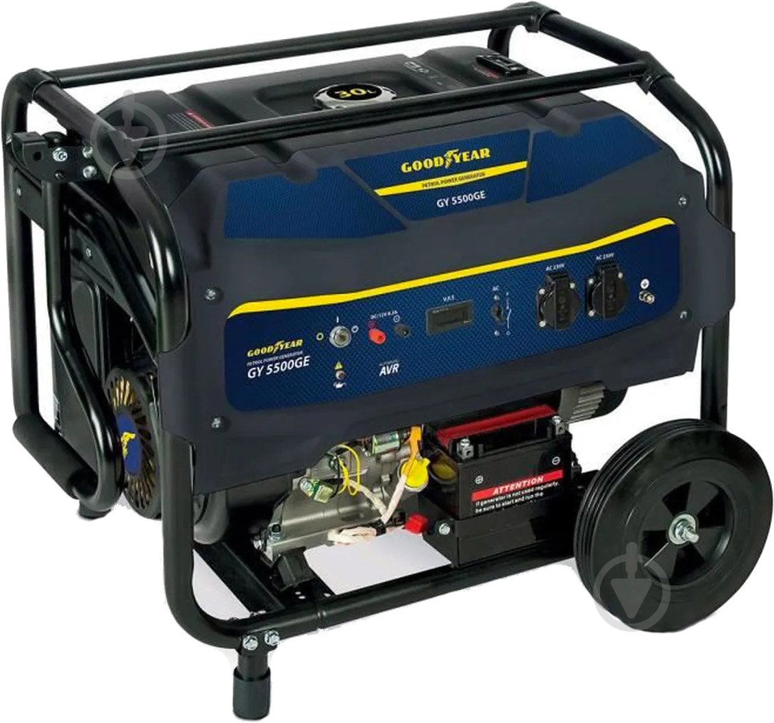 Генератор бензиновий Goodyear 5 кВт / 5,5 кВт 220 В GY365500E - фото 1 Генератор бензиновий Goodyear 5 кВт / 5,5 кВт 220 В GY365500E - фото 1