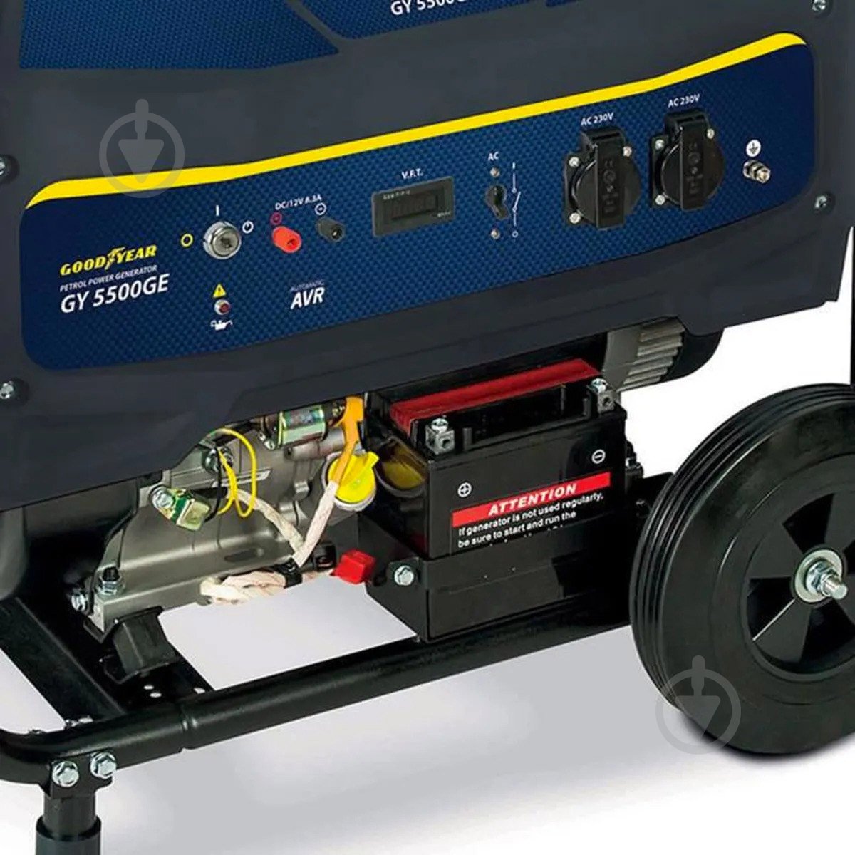 Генератор бензиновий Goodyear 5 кВт / 5,5 кВт 220 В GY365500E - фото 2 Генератор бензиновий Goodyear 5 кВт / 5,5 кВт 220 В GY365500E - фото 2
