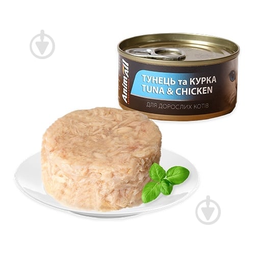 Консерва для котов AnimAll тунец и курица 85 г - фото 1