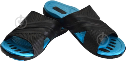 Шлепанцы DreamStan р.41 черный-бирюза - фото 2