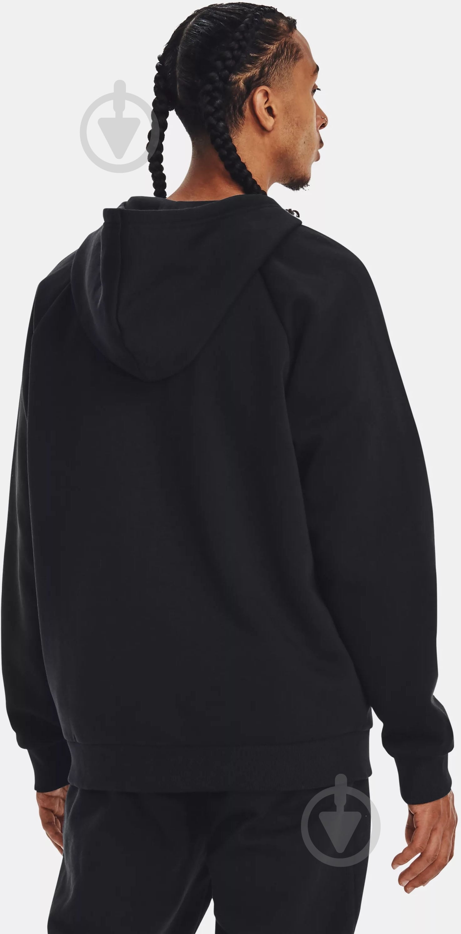 Джемпер Under Armour UA Rival Fleece FZ Hoodie 1379767-001 р.2XL чорний - фото 2 Джемпер Under Armour UA Rival Fleece FZ Hoodie 1379767-001 р.2XL чорний - фото 2