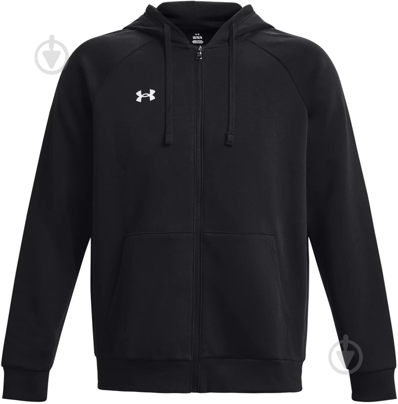 Джемпер Under Armour UA Rival Fleece FZ Hoodie 1379767-001 р.2XL чорний - фото 4 Джемпер Under Armour UA Rival Fleece FZ Hoodie 1379767-001 р.2XL чорний - фото 4