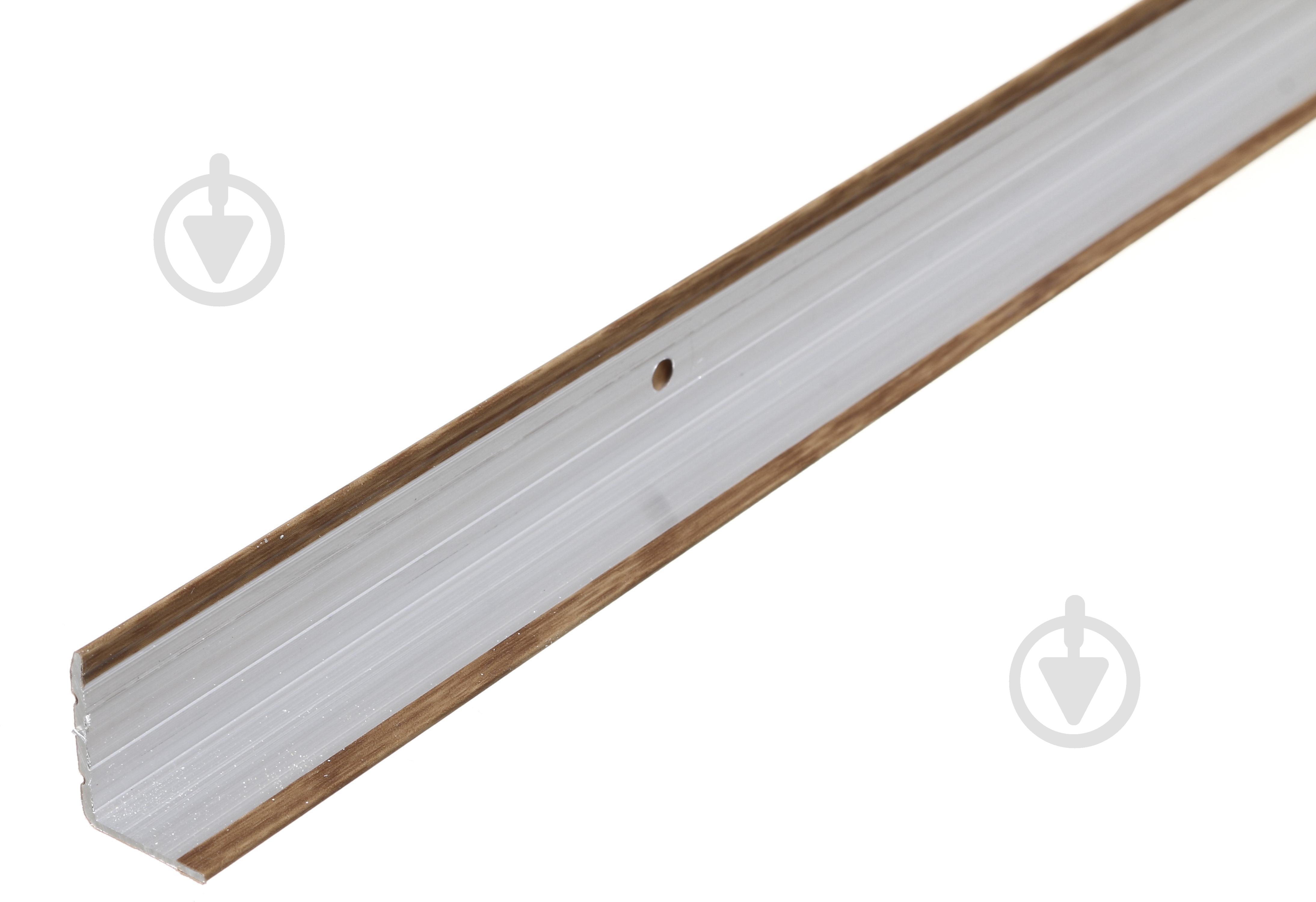 Лестничный профиль рифленый КСК Профиль П3 25x20х900 мм дуб темный (П3 090 33) - фото 3