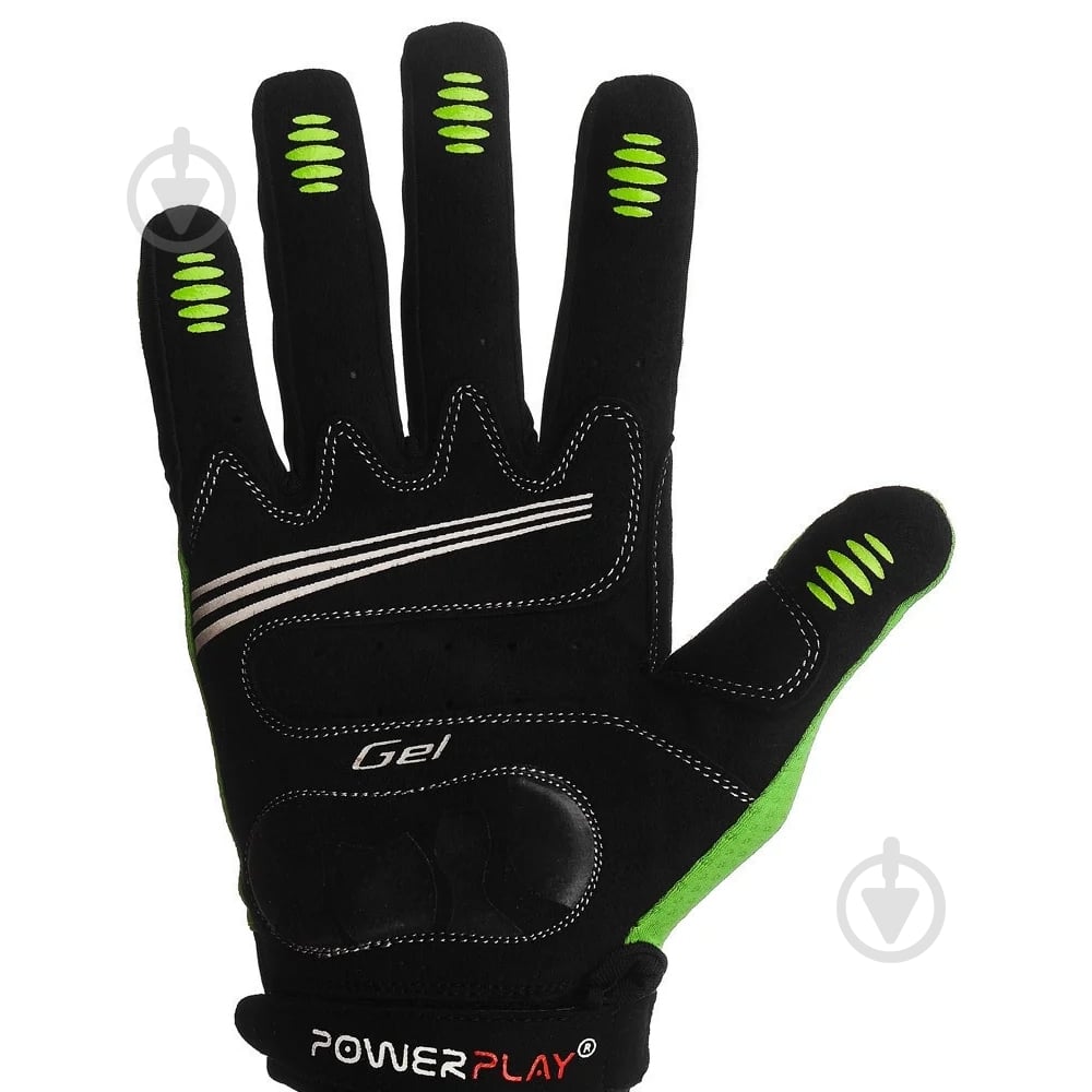 Велоперчатки PowerPlay 6556A XXL зеленый - фото 3 Велоперчатки PowerPlay 6556A XXL зеленый - фото 3