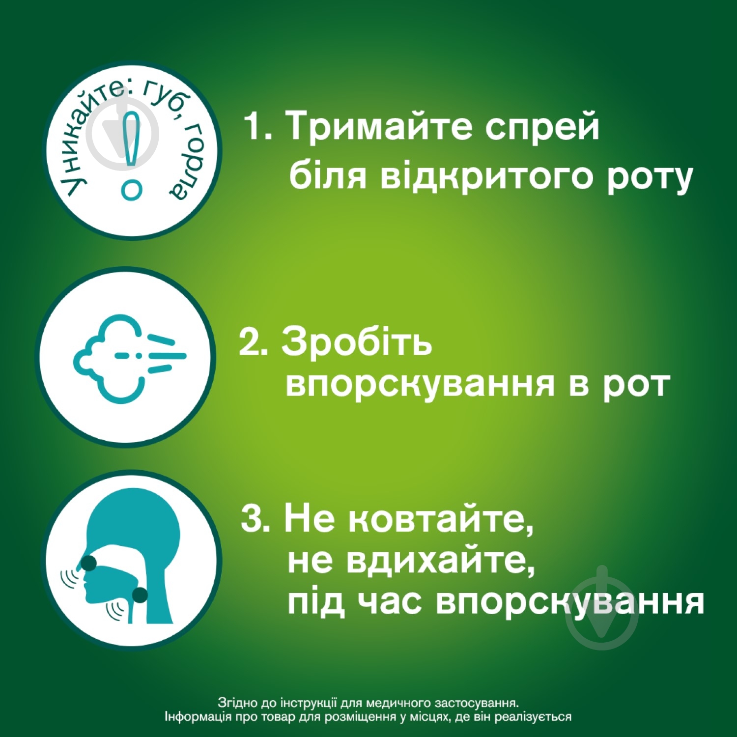 Нікоретте свіжа м'ята 150 доз спрей 1 мг - фото 5