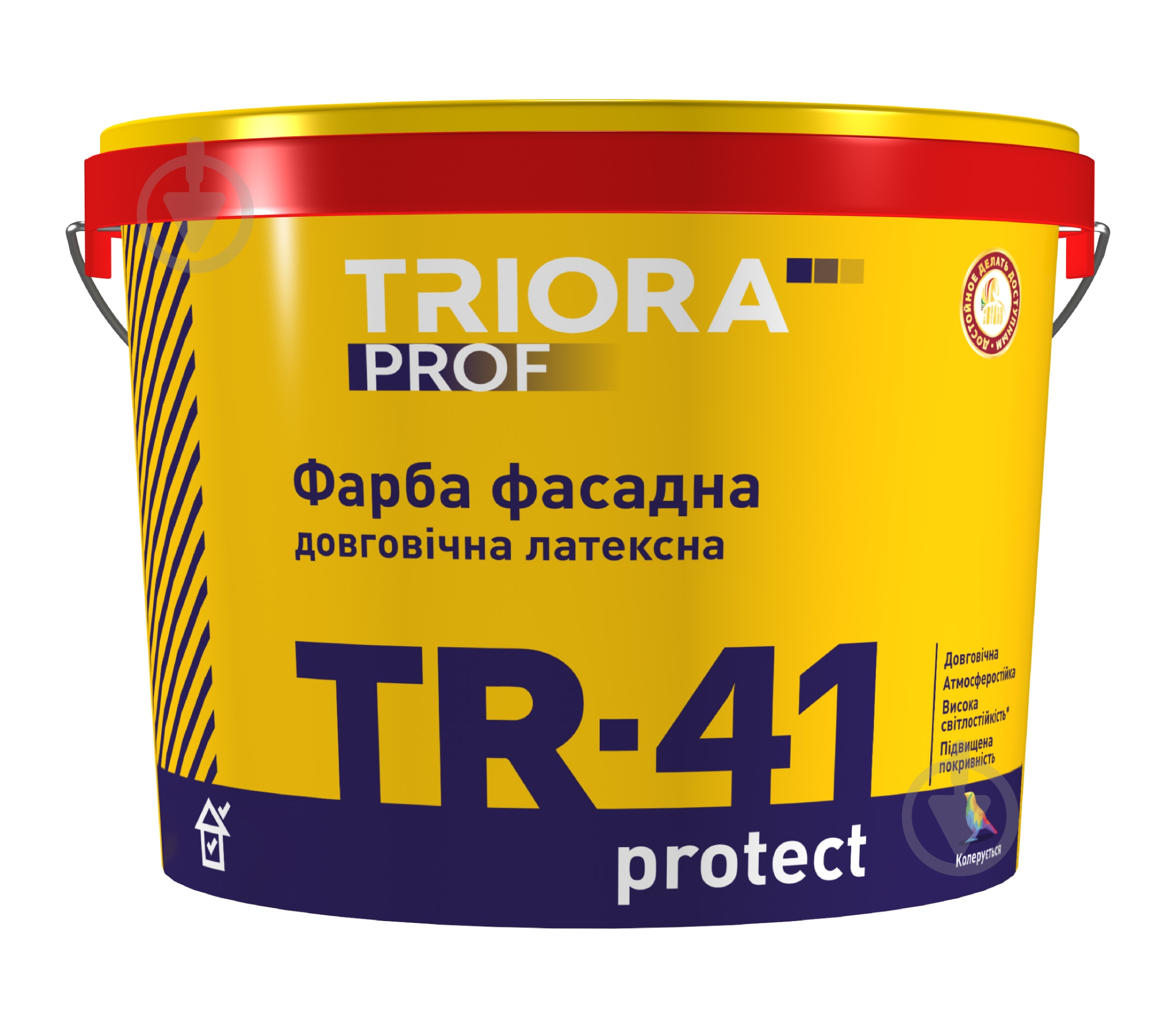 Фарба латексна водоемульсійна Triora TR-41 protect мат білий 10 л - фото 1