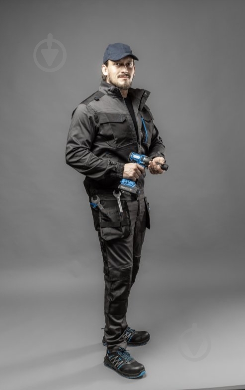 Куртка рабочая HOEGERT WURNITZ р. M HT5K814 темно-серый - фото 4