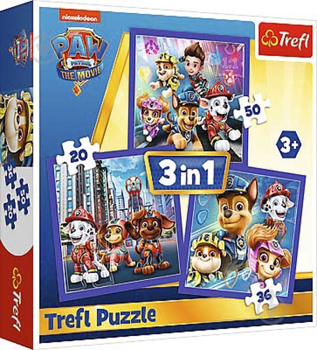 Пазлы Trefl 3 в 1 Щенячий патруль готов к действию 34861 - фото 1 Пазлы Trefl 3 в 1 Щенячий патруль готов к действию 34861 - фото 1