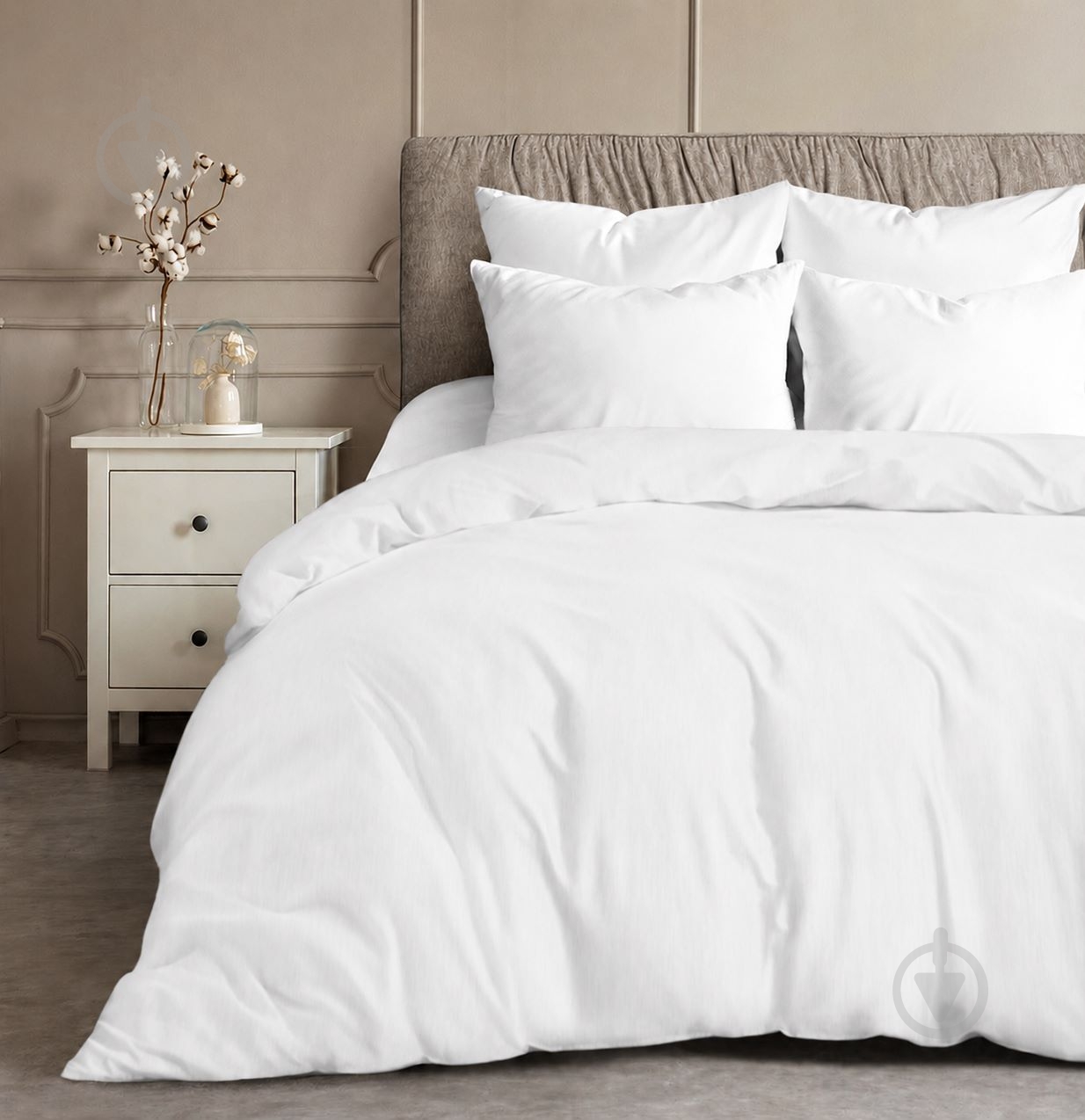 Пододеяльник White 200x220 см белый мат Zastelli - фото 1