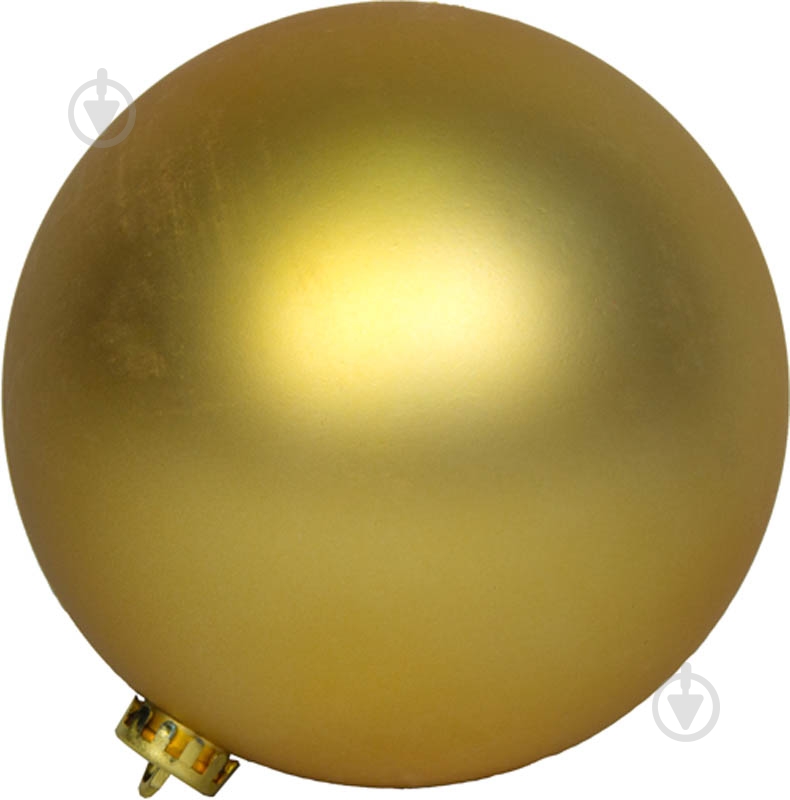 Шар пластиковый Девилон Девілон d150 матова 033928 150 мм золото - фото 1