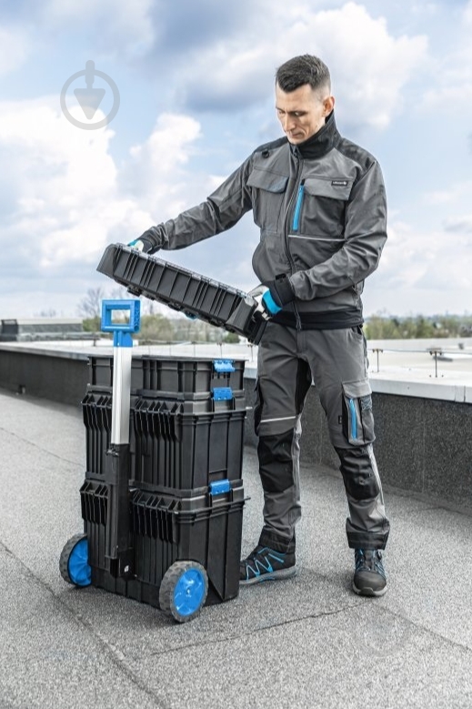 Куртка рабочая HOEGERT TAUBER р. S HT5K811 темно-серый - фото 8