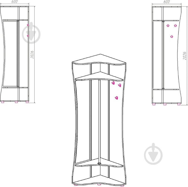 Прихожая Компанит Мария венге - фото 3