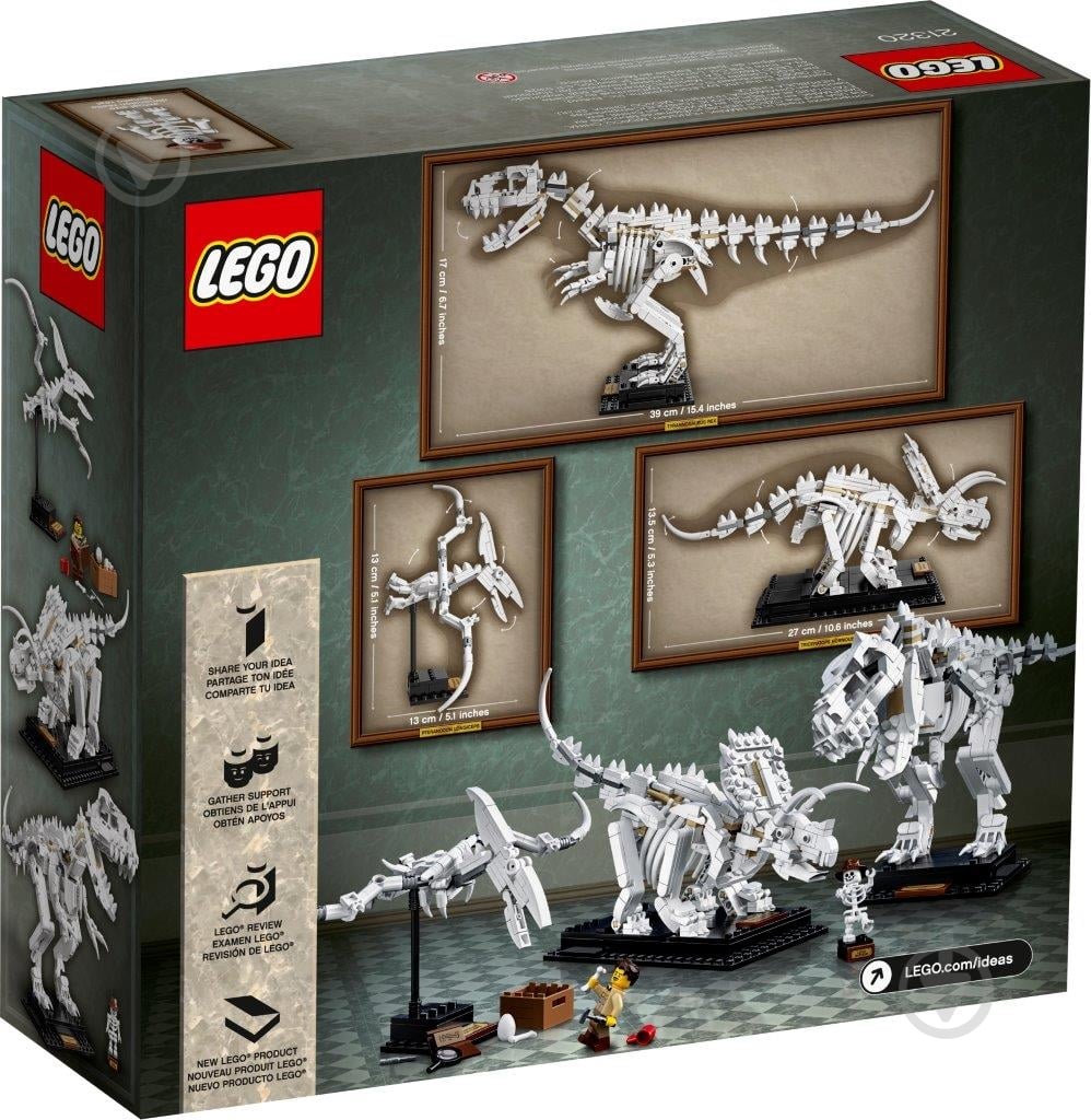 Конструктор LEGO Ideas Кости динозавра 21320 - фото 4 Конструктор LEGO Ideas Кости динозавра 21320 - фото 4