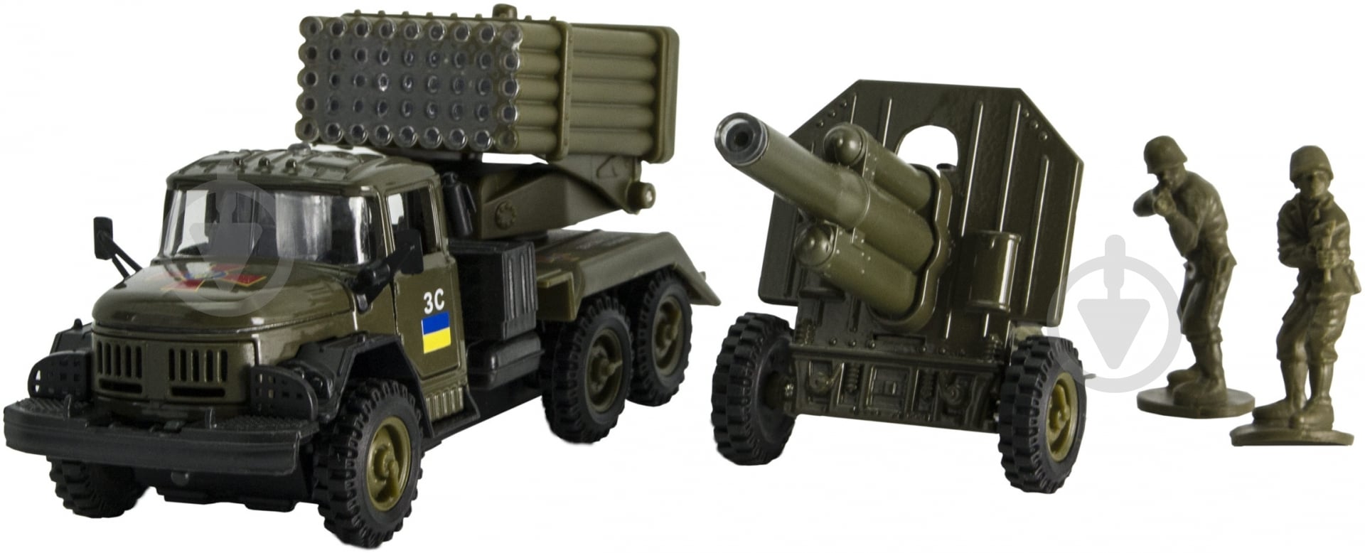 ᐉ Модель Technopark 1:43 ЗИЛ-131 Град военный с пушкой CT-10-001