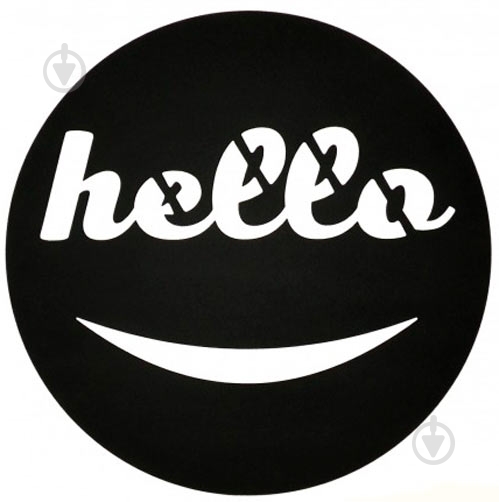 Постер Hello черный - фото 1