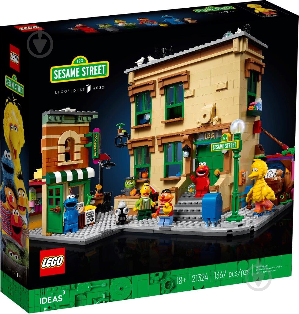 Конструктор LEGO Ideas 123 Sesame Street 21324 - фото 3 Конструктор LEGO Ideas 123 Sesame Street 21324 - фото 3
