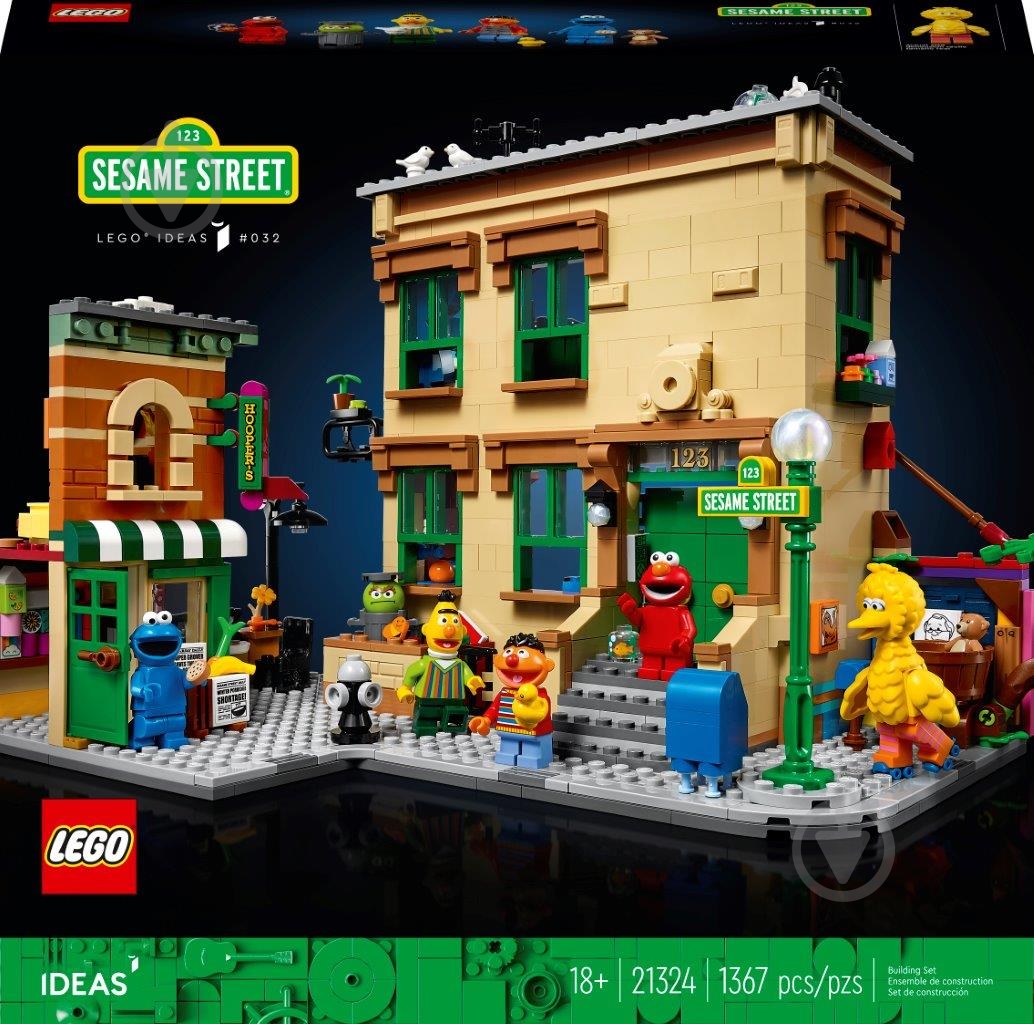 Конструктор LEGO Ideas 123 Sesame Street 21324 - фото 1 Конструктор LEGO Ideas 123 Sesame Street 21324 - фото 1
