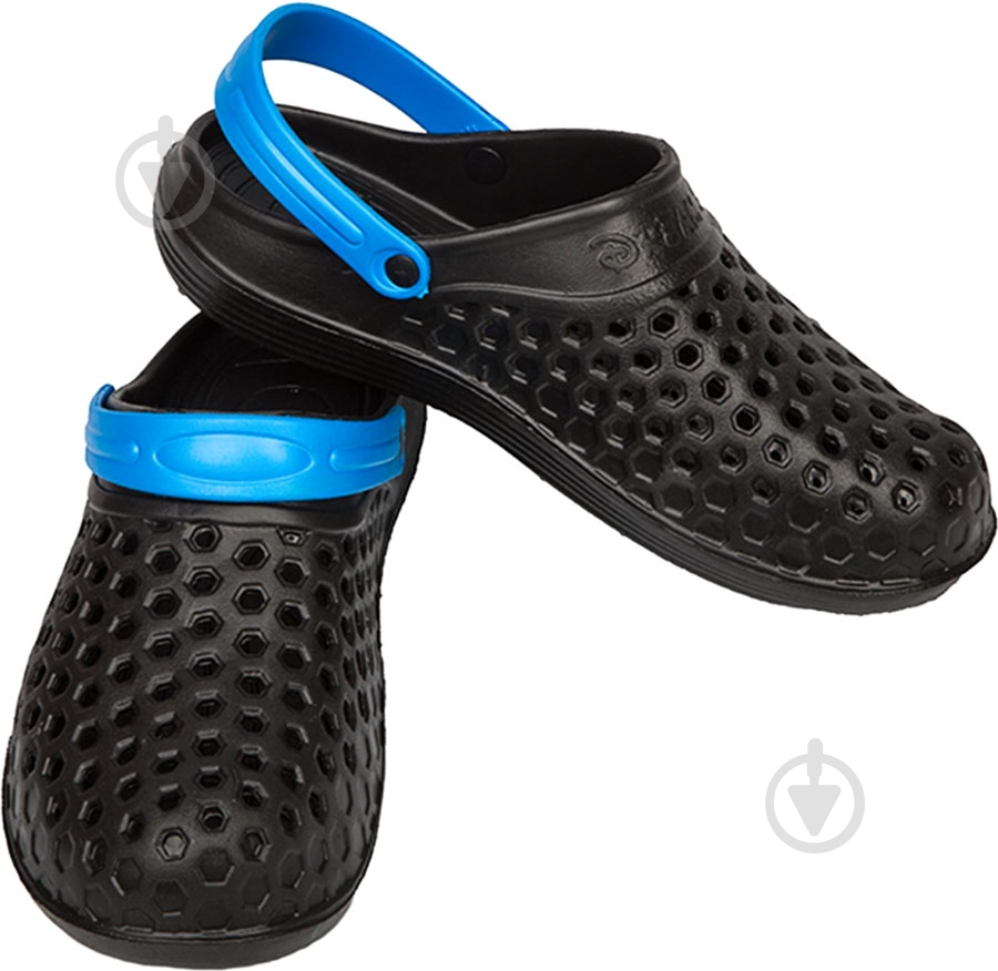 Сабо DreamStan р.43 черный с салатовым - фото 1