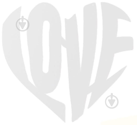 Постер Love белый - фото 1
