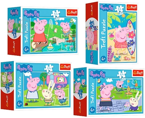 Пазлы Trefl Веселый день свинки Пепы 54169 - фото 1 Пазлы Trefl Веселый день свинки Пепы 54169 - фото 1