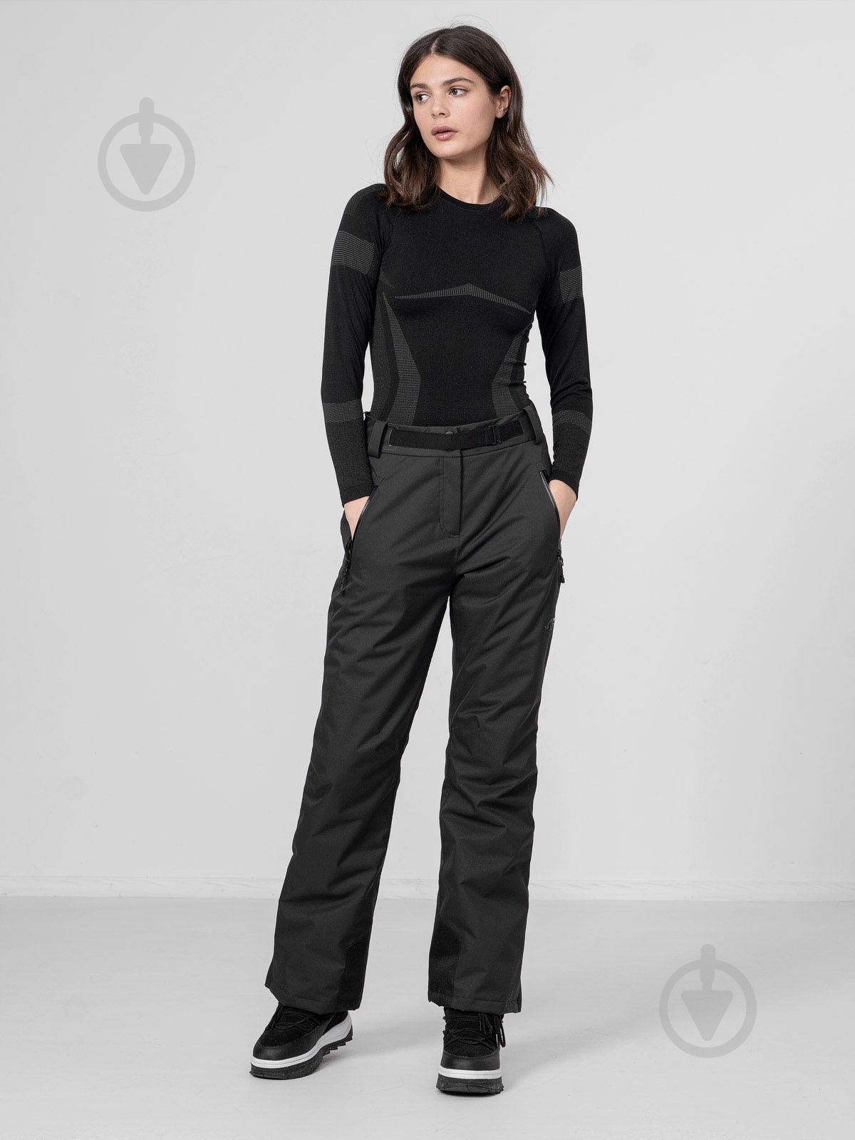 Брюки 4F WOSKI TROUSERS SPDN006 H4Z22-SPDN006-20S р. S черный - фото 1