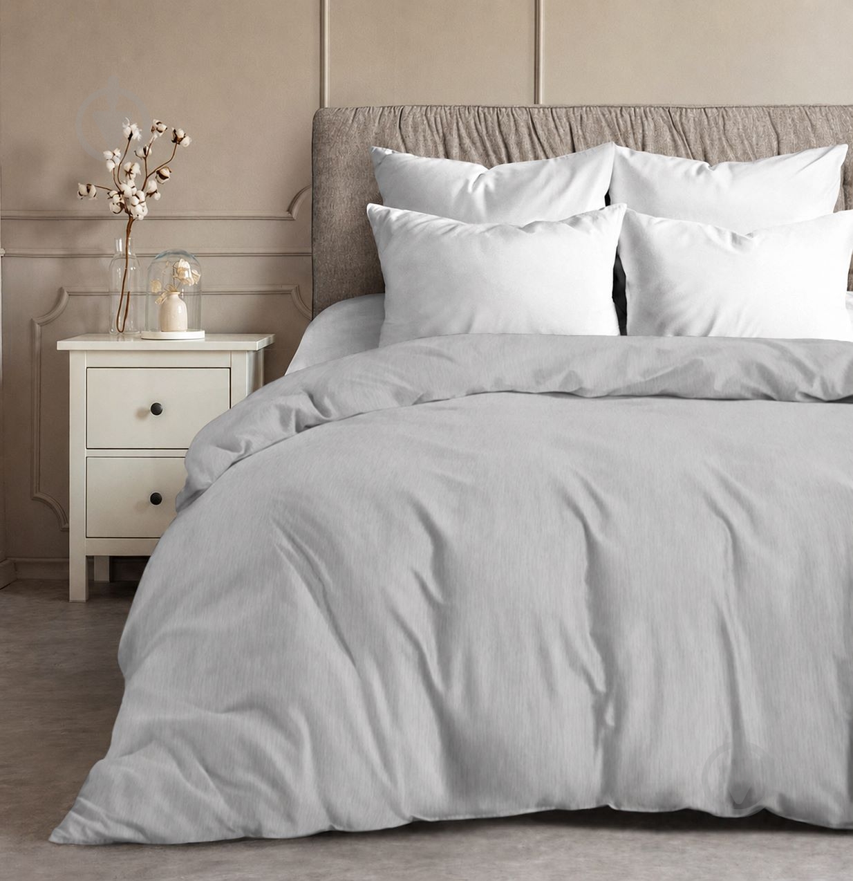 Пододеяльник Light Grey 200x220 см бледно-серый Zastelli - фото 1 Пододеяльник Light Grey 200x220 см бледно-серый Zastelli - фото 1