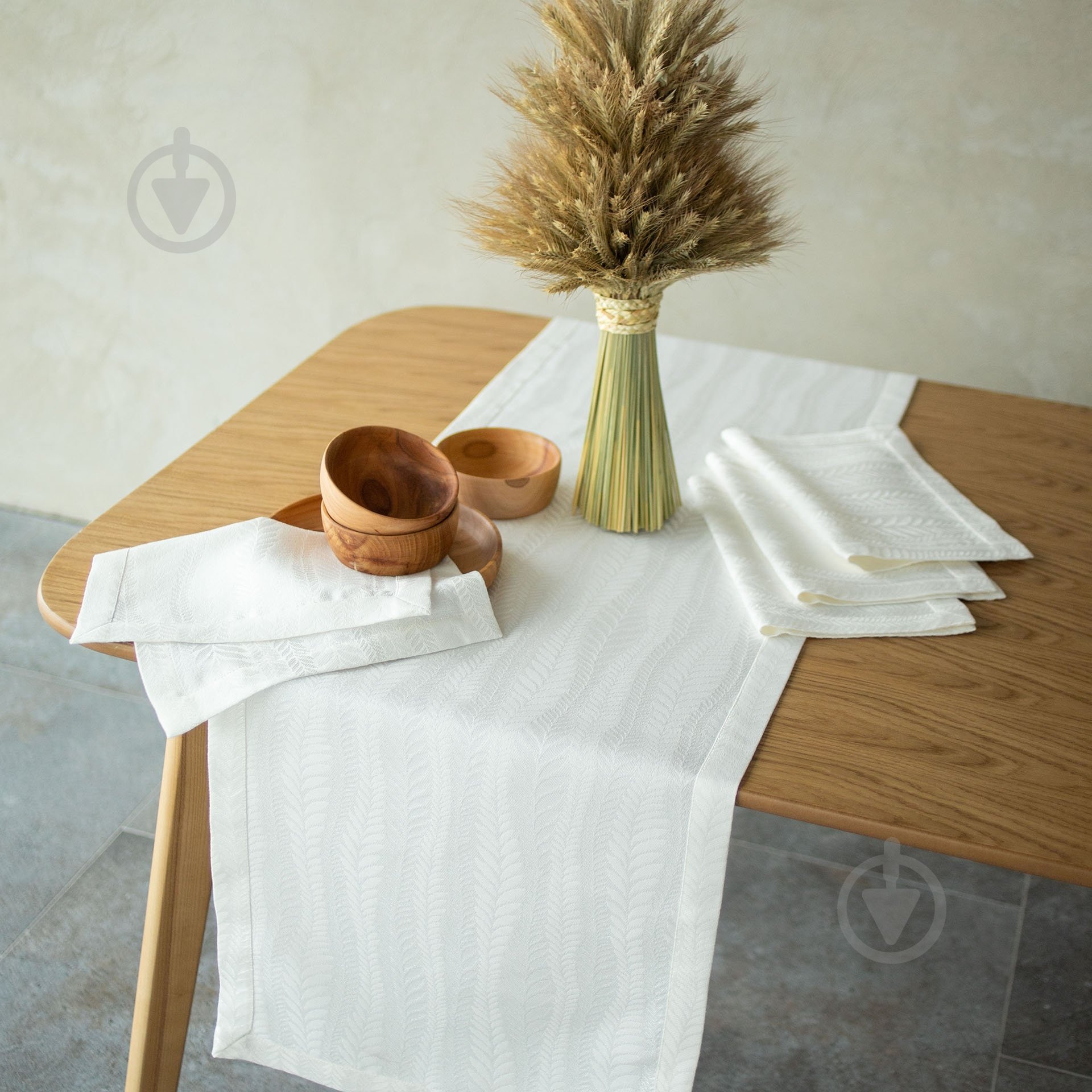 Дорожка на стол Касабланка 196-24/00 45x140 см кремовый Эдельвика - фото 4