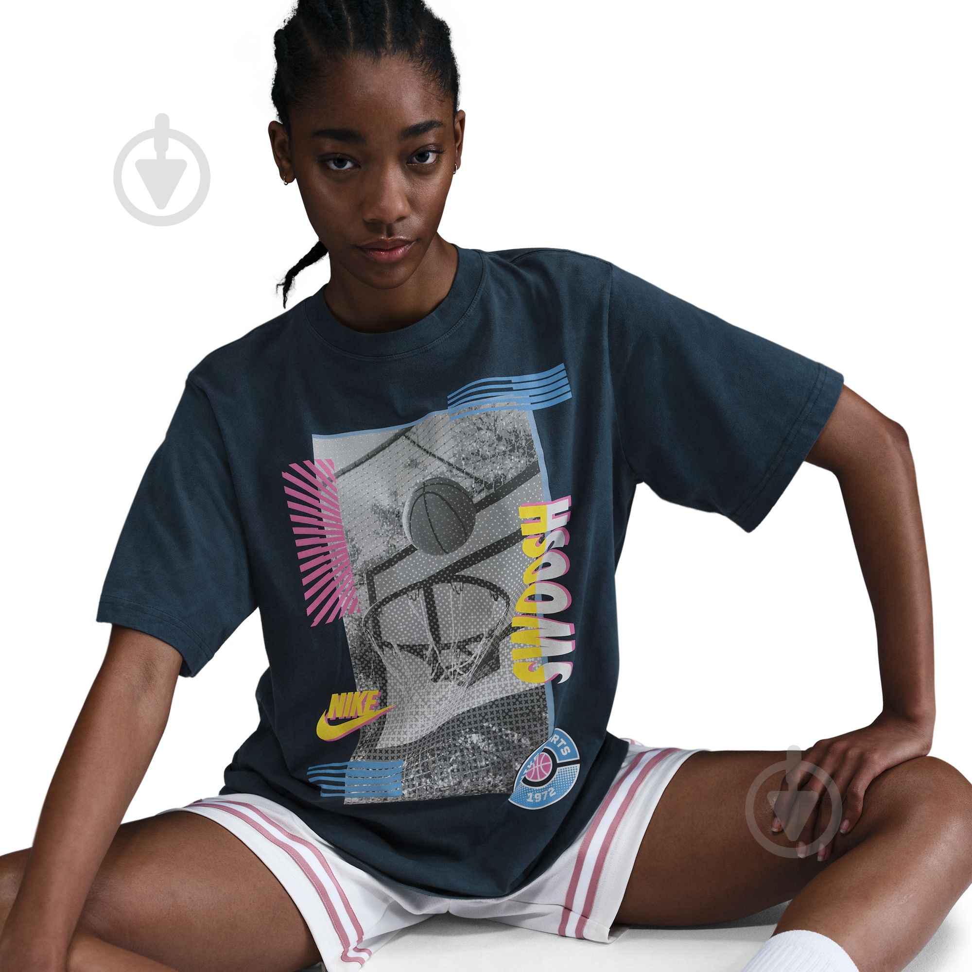 Футболка Nike W NK SS TEE OC BB SP25 HJ3634-478 р.S синій - фото 6 Футболка Nike W NK SS TEE OC BB SP25 HJ3634-478 р.S синій - фото 6
