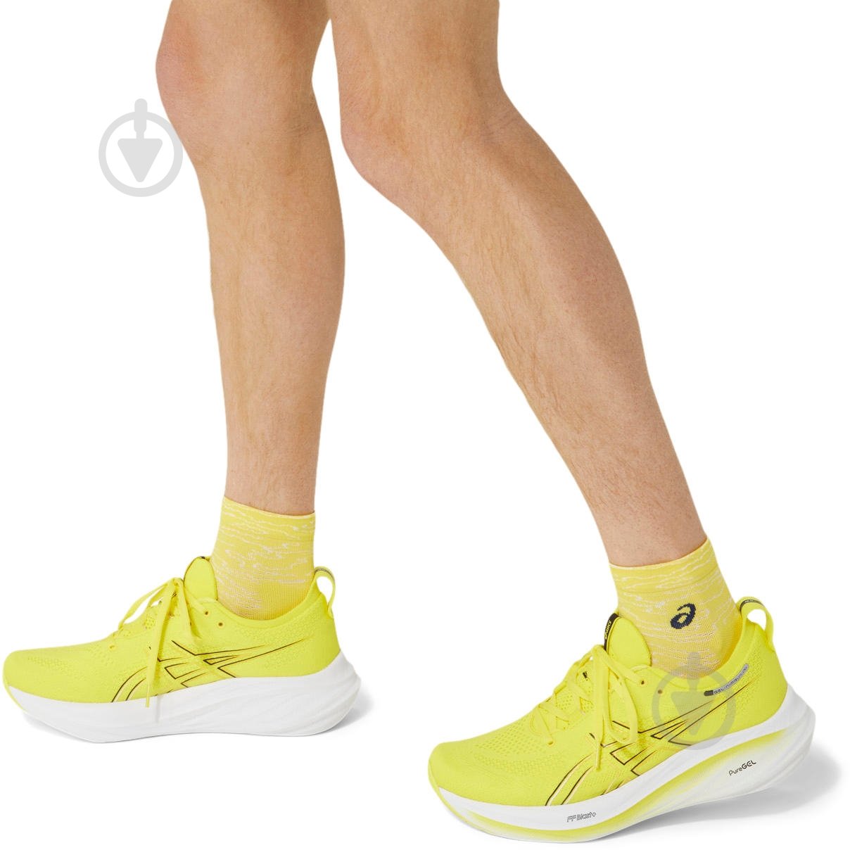 Носки Asics PERFORMANCE RUN SOCK QUARTER 3013A979_750 р.46-48 желтый - фото 5